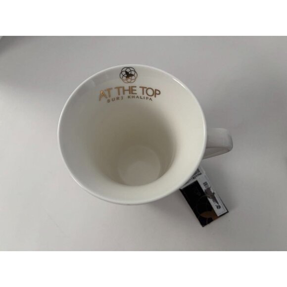 NEW BURJ KHALIFA Dubai Souvenir Mugs Cups Set of 2 UAE Skyscraper Elegant Tall - Picture 5 of 8